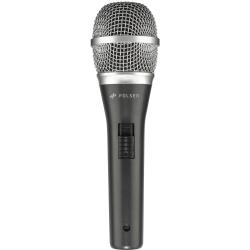 Polsen Professional Dynamic Handheld Cardioid Microphone for Vocals, Speech, Live Stage and Recording with XLR Output, OnOff Switch, Metal Body, 164 Feet Cable and Mic Clip