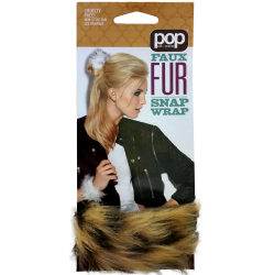 Faux Fur Snap Wrap - Cheetah Not!
