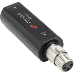 Polsen Inline XLR Microphone Preamplifier with 30 dB Clean Gain, Balanced 3-Pin XLR InputOutput, 36-50 V Phantom Power, Metal Construction for Dynamic and Ribbon Mics