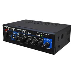 Stereo Power Amplifier - 2 x 120 Watt with USB, AUX, CD and Mic Inputs