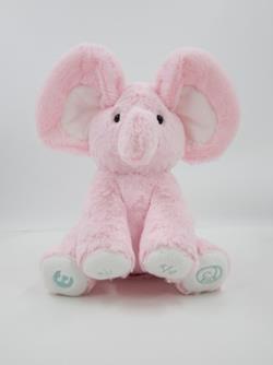 Dimple Emery Elephant Stuffed Animal Toy - Animated Plush Grey Singing Elephant, Interactive Musical Peek-a-Boo for Babies and Kids, Perfect for Toddlers, Ages 0 and Up