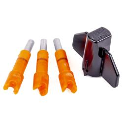 Ravin Replacement Lighted Nocks 3 Pack – Ultra-Bright Orange LED Illuminated Crossbow Bolt Nocks with Built-In Lithium Battery for Ravin Clip-On Arrows Hunting and Target Shooting