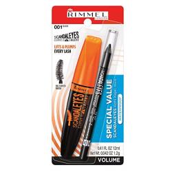 Rimmel ScandalEyes Curve Alert Mascara with ScandalEyes Waterproof Kohl Kajal Liner 041 Ounces