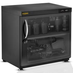 Ruggard 80LT Electronic Dry Cabinet for Camera, Lens and Electronics – Silent Dehumidifying Storage, Touchscreen Humidity Control (60‑35% RH), Adjustable Shelf, LED Light, Lock, Energy Saving – Black