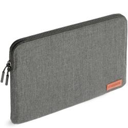Ruggard-LuxeWeave-Laptop-Sleeve-for-13"-MacBook-Air-–-Fits-Most-13"-Laptops,-Water-Resistant-600D-Nylon,-Plush-Padded-Interior,-Easy-Grip-Zipper-Pulls,-Ash-–-Perfect-for-Travel-and-Everyday-Use
