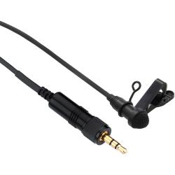 Senal Omnidirectional Lavalier Microphone with Locking 35mm TRS Connector, 53 ft Cable, Tie Clip and Metal Windscreen for Sennheiser EW and Senal AWS-2000 Wireless Transmitters, Black