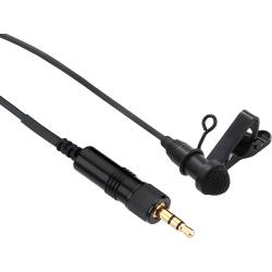 Senal Omnidirectional Electret Condenser Lavalier Microphone for Sony UWP Wireless Transmitters, Locking 35mm TRS Connector, 53 ft Cable, Plug-In Power, Metal Windscreen and Tie Clip, Black
