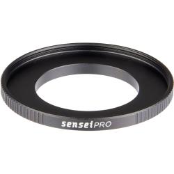 Sensei PRO 34-49mm Aluminum Step-Up Ring, Converts 34mm Lens Thread to 49mm Filter Size, Hard-Anodized Aluminum Adapter Ring with Knurled Grip, Corrosion-Resistant Black Color