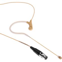 Senal Beige Omnidirectional Earset Microphone with TA4F Mini-XLR 4-Pin Female Connector for Shure Bodypack Transmitters, Flexible Reversible Boom, 4-Foot Cable for Speech and Vocals