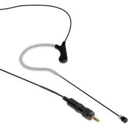 Senal Black Omnidirectional Earset Microphone with 35mm Locking TRS Connector for Sennheiser Bodypack Transmitters, Flexible Reversible Boom for Speech, Vocals, Theater, Lectures and Worship