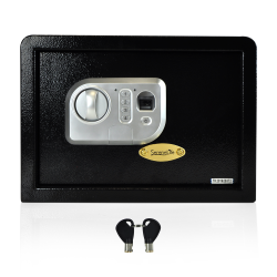 Electronic-Fingerprint-Safe-Box-with-Mechanical-Override,-Includes-Keys