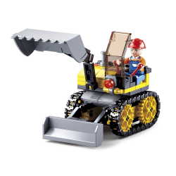 Sluban Kids Tractor Excavator Building Blocks 132 Pcs set Building Toy SLU08609