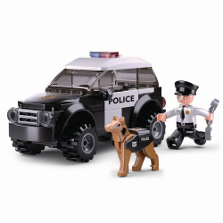 Sluban Kids Police SUV K9 Unit Building Blocks 78 Pcs set Building Toy Police Vehicle SLU08626