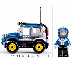 Sluban Kids Car Club Blue Offroad Vehicle Building Blocks 145 Pcs set Building Toy SLU08634