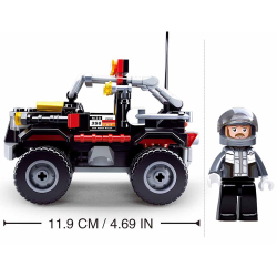 Sluban Kids Car Club Black Offroad Vehicle Building Blocks 157 Pcs set Building Toy SLU08635