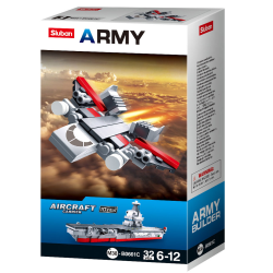 Sluban Kids Army Aircraft Fighter Jet Building Blocks 32 Pcs set Building Toy Army Fighter Jet SLU08638