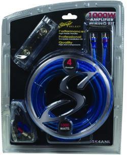 STINGER SELECT Stinger(r) Ssk4anl Select Wiring Kit With Ultra-Flexible Copper-Clad Aluminum Cables (4 Gauge) 1400in
