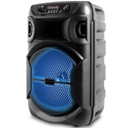8-Inch-Portable-1000-watts-Bluetooth-Speaker-with-Woofer-and-Tweeter,-Festival-PA-LED-Speaker-with-BluetoothUSB-Card-Inputs,-True-Wireless-Stereo,-30-Feet-Bluetooth-Range
