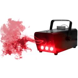 Professional 500 Watts Fog Machine with Built-in Color Changing LEDs, Three Built-in LED Bulbs with Auto Sound Activated play modes, Wireless Remote Controls Includes, for Halloween Wedding Party Stage Club DJ and Holidays