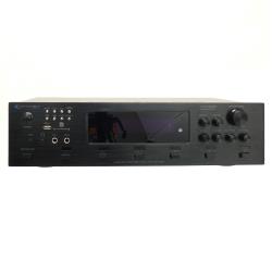 6 Zone 6000 Watts Digital Bluetooth Hybrid Amplifier Preamp Tuner, Speaker USB and SD Card Output, 2 Mic Inputs, Balance control, Bass and Treble Controls, Cooling Speed Fan, Echo, LCD Display, Recorder, Removable Ears, Home Entertainment System
