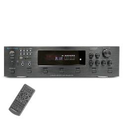 6 Zone 6000 Watts Digital Bluetooth Hybrid Amplifier Preamp Tuner, Speaker USB and SD Card Output, 2 Mic Inputs, Balance control, Bass and Treble Controls, Cooling Speed Fan, Echo, LCD Display, Recorder, Removable Ears, Home Entertainment System