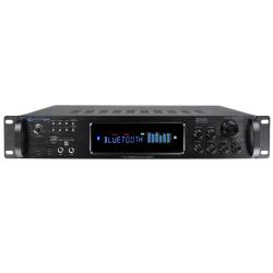3500 Watts Digital Hybrid Amplifier, Preamp, Tuner with USB SD Card Inputs, 2 Mic Inputs, Bass and Treble Controls, FM Radio, Recorder, Removable Ears, Wireless Remote
