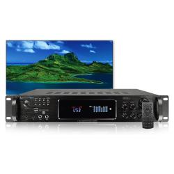 Technical Pro 4500 Watts Digital Hybrid Amplifier Preamp Tuner with 2 Mic, RCA, HDMI, Headphone, USB, SD Card Inputs, FM Radio and Wireless Remote for Home Theater Entertainment