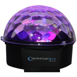 Rotating LED DJ Light, 6 Colors LED With 4 Selectable Color Patterns, for ClubParty Like Feel, Included Mounting Brackets and Power Cord