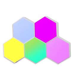 10 Hexagon Dream Smart LED Light Panel LED Wall Lights Work with Alexa and Google for Gaming Room Home Bar Party Decor