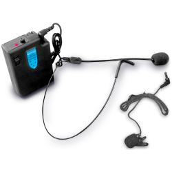 Professional UHF Wireless Headset and Lapel Microphone System With USB Powered Receiver, Rechargeable Bodypack Transmitter and Receiver, Ideal for Teaching and Public Speaking