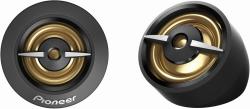 Pair of PIONEER TS-A301TW, 20mm Dome Component Tweeter Car Speaker, Precise Upper Range, Clear Sound Quality, Easy Installation, Full Gold Color, Pair with Midrange Drivers and Subwoofers for Complete Sound