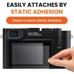Vello-LCD-Screen-Protector-Ultra-II-for-Leica-Q3-Camera,-Ultrathin-002"-Optical-Glass-with-Antireflective-Coating,-UV-Protection,-Static-Adhesion,-Touchscreen-Compatible,-Includes-Cleaning-Kit