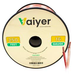 16 Gauge Speaker Wire Cable - 250 ft 7620 Meter 13 mm CCA High-Performance Stereo Speaker Cable for Car Speakers, Home Theater Speakers, Surround Sound, Radio by Vaiyer