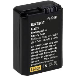 Watson 74V 1100mAh 814Wh Lithium-Ion Rechargeable Camera Battery for Select Sony Alpha, NEX, RX10 and Lens-Style Cameras, Compact Spare or Replacement Power Pack
