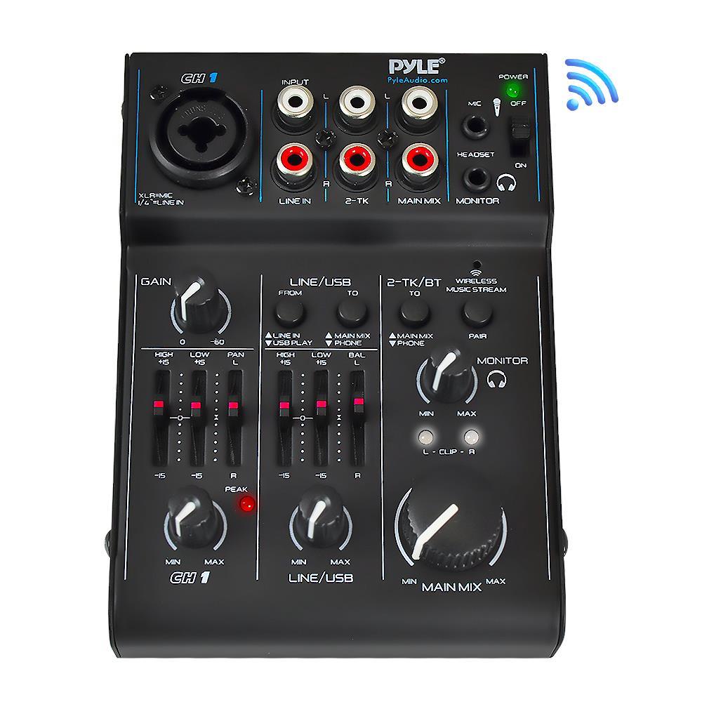 Pyle - PAD30MXUBT - Bluetooth 3-Channel Mixer DJ Controller Audio