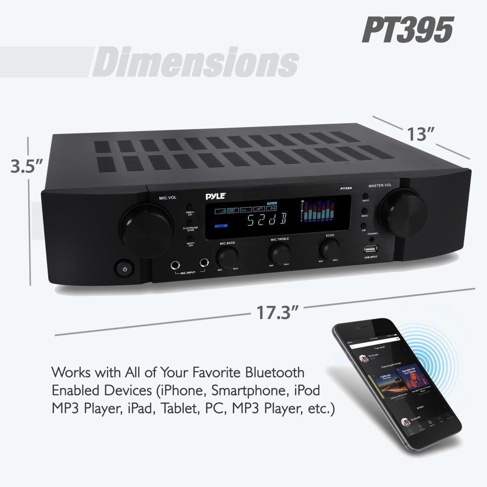 Pyle PT395 Bluetooth Hybrid PreAmplifier, Home Theater Stereo Pre