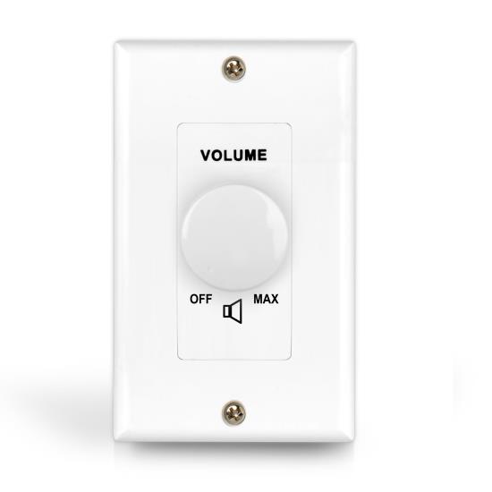 Set of 2 Pyle PVC1 Wall Mount Rotary Volume Control Knob Wall Plates